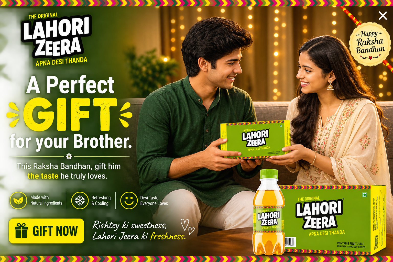 Lahori Jeera Raksha Bandhan - A Perfect Gift for your Brother