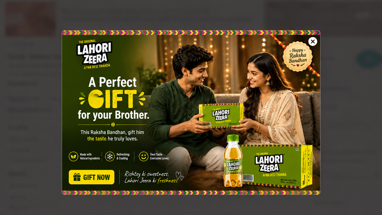 A Perfect Gift for your Brother - Lahori Jeera Raksha Bandhan